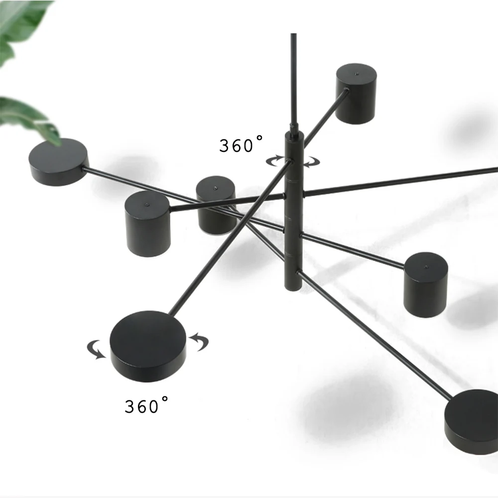  Modern Fashion Black Gold White Long Led Ceiling Suspended Chandelier Light Lamp for Hall Kitchen L - 32965482825