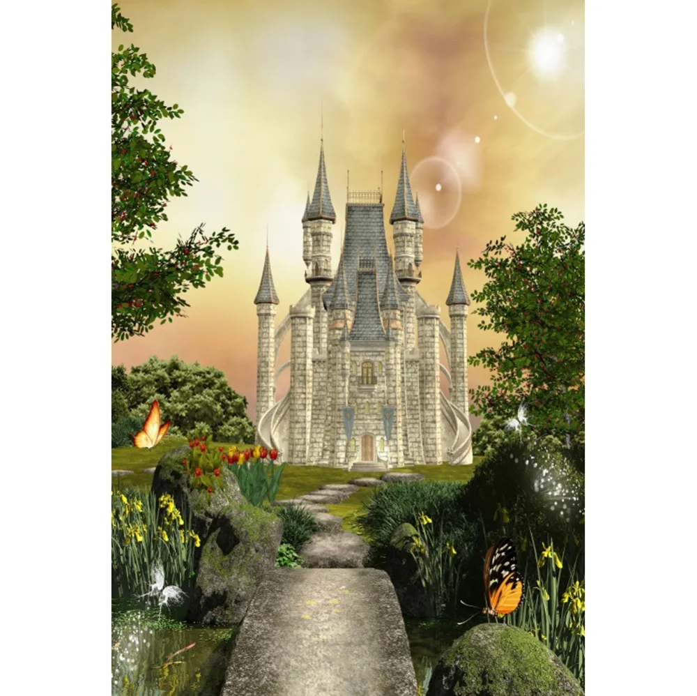 

Laeacco Fairytale Light Bokeh Return to Lemuria Baby Cartoon Scene Photographic Background Photography Backdrop For Photo Studio