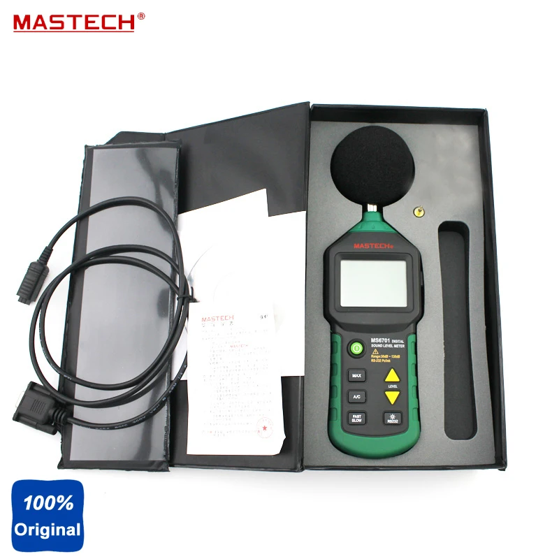 

Digital Multimeter Electrical Tester Sound Level Meter 30dB ~ 130dB Mastech MS6701