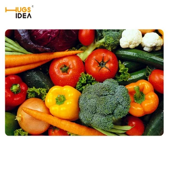 

HUGSIDEA 3D Vegetables Home Carpets Tapis Non-slip Kitchen Tapetes Rugs Para Casa for Living Room Carpet Alfombras Tapis Salon