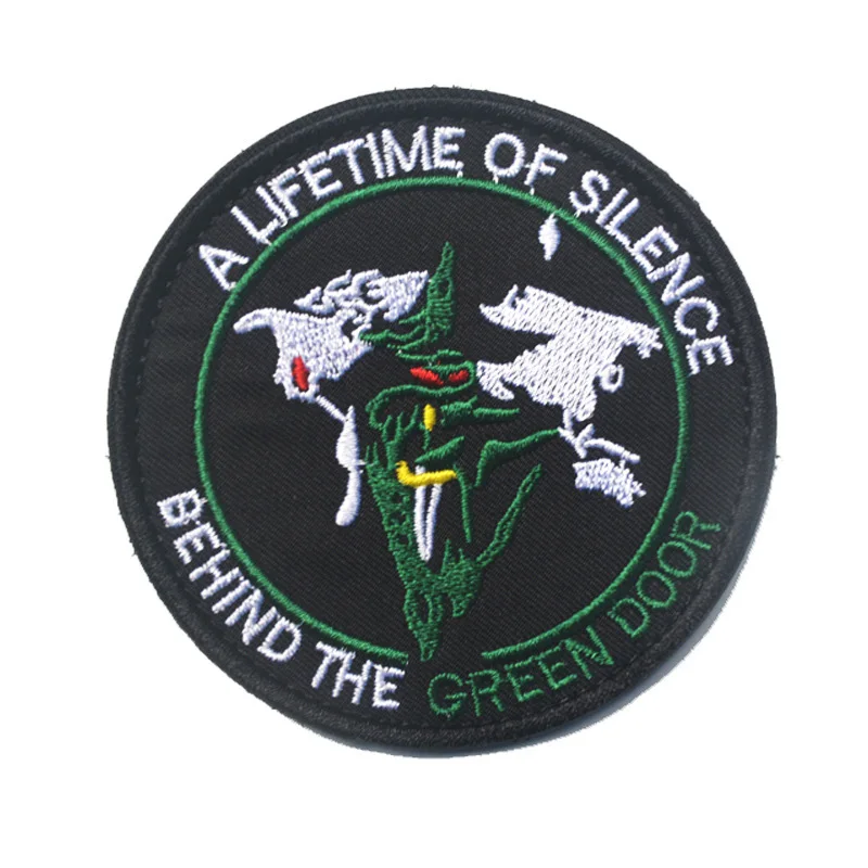 A LIFETIME OF SILENCE Morale Patch 3D Embroidered BEHIND