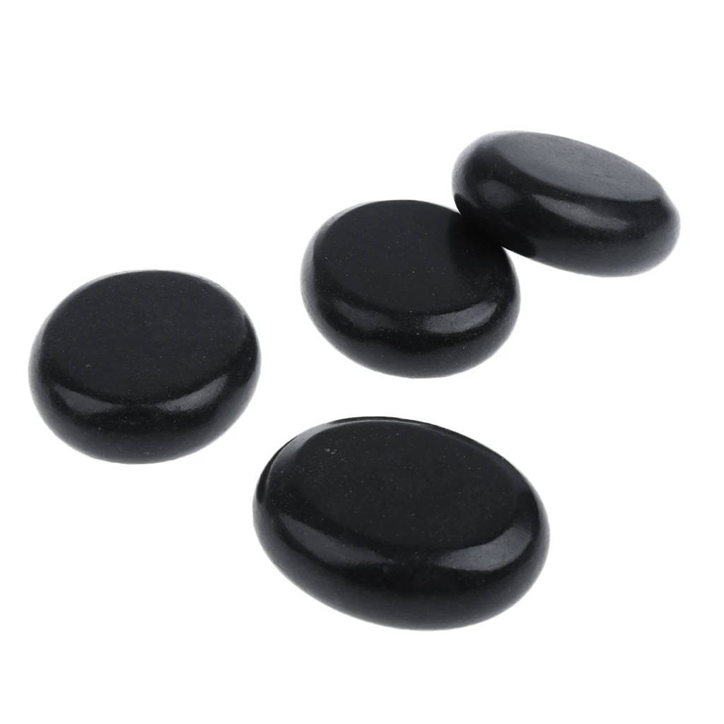 4 Pieces Spa Massager Stones Rock Energy Stone Volcani Stone For Body Facial Shoulder Care