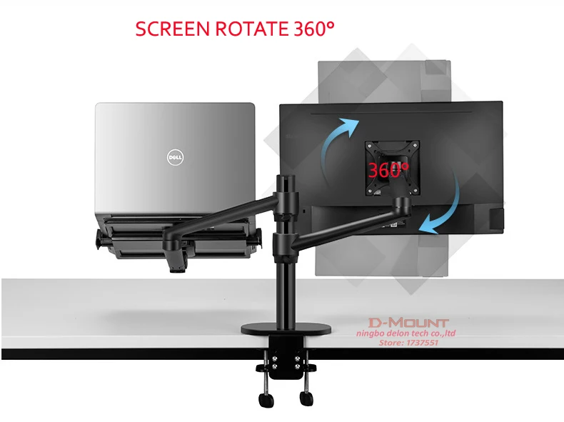 parte prata preto girar 360 movimento total tilt