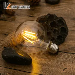 G80 Винтаж светодиодный Edison лампы 220 V под старину светодиодный Лампа накаливания 2 W 4 W 6 W Винтаж x Ретро лампа Эдисона