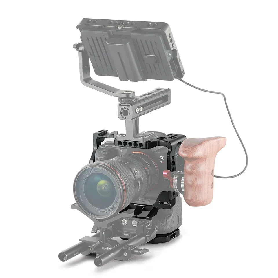 Клетка для камеры SmallRig для sony A7RIII/A7M3/A7III с VG-C3EM вертикальной рукояткой с креплением для холодного башмака для монитора, крепления микрофона
