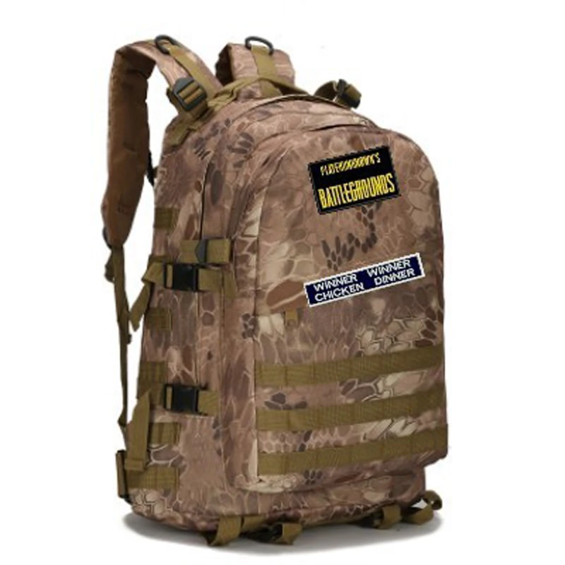  PUBG Level 3 Backpack Winner Winner Chicken Dinner Playerunknown's Battlegrounds Cosplay Desert Cam