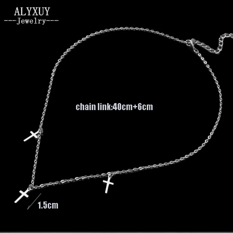 Новая мода Модные ювелирные изделия крест цепи звено ожерелье подарок для женщин Девушка N2130