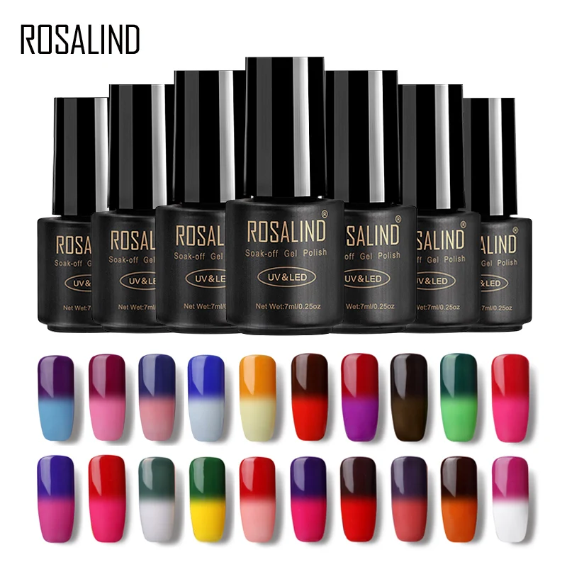 Гель лак ROSALIND для ногтей Полупостоянный УФ 7 мл|gel lacquer|gel polish soak offchange nail gel |