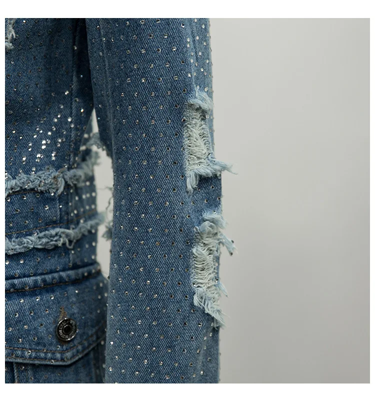 DEAR 2019 новый весенний высокий уличный воротник с длинными рукавами джинсовый синий промытый кистями однобортный Пояс Тренч WF18605L