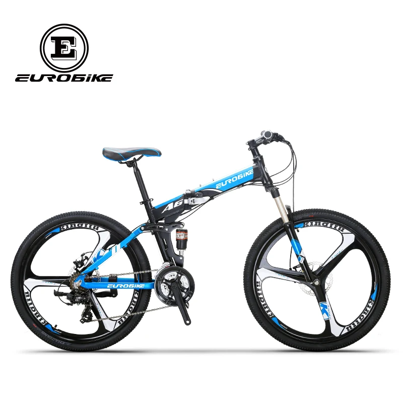 EUROBIKE складной велосипед 26 дюймов алюминиевая рама 21 скоростные шестерни двойная