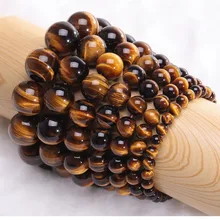 Grânulos de pedra natural minimalista tiger eye braclet 4 tamanho frisado buda dos homens para o sexo masculino yoga artesanal jóias homme bijoux