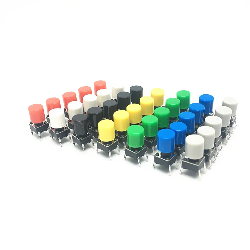 

10 models 240 pcs 6*6 Tact Switch Tactile Push Button Switch Kit, Height: 4.3MM~13MM DIP 4P micro switch 6x6 Key switch