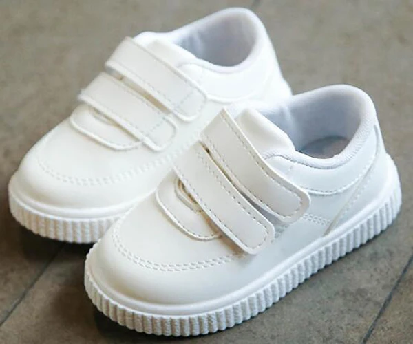 US $7.95 kids sneakers boys shoes girls trainers Children leather shoes white black school shoes pink casual