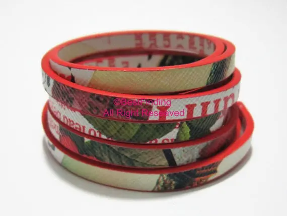 5x2 мм красный кружевной кожаный шнур с буквами плоский шнур|leather cord|lace leatherred leather
