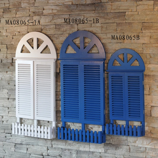 decorative window shutters beach themed mairui en creative mediterraneanstyle decorative window shutters block the fake wall hangings emulation mediterranean style decorative window shutters beach themed mairui en creative mediterraneanstyle decorative window shutters block the fake wall hangings emulation mediterranean style