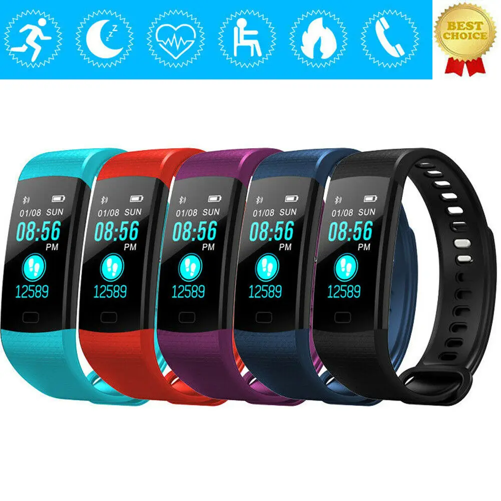

New Smart Watch Blood Pressure Heart Rate Monitor Fitness Tracker Bracelet