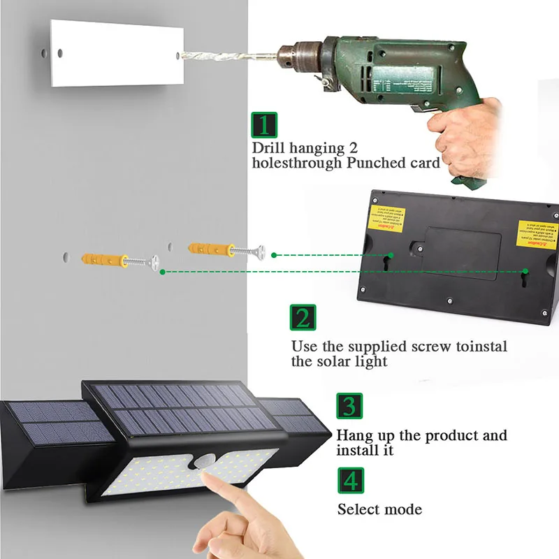 Upgraded Version Retractable Solar Folding Wall Light (27)