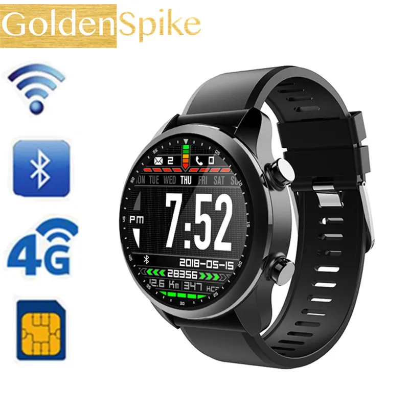 

KOSPET Brave 2GB 16GB Bluetooth Android 6.0 1.3" Touch Screen 4G Smartwatch IP68 Waterproof MT6737 Business Smart Watch Phone