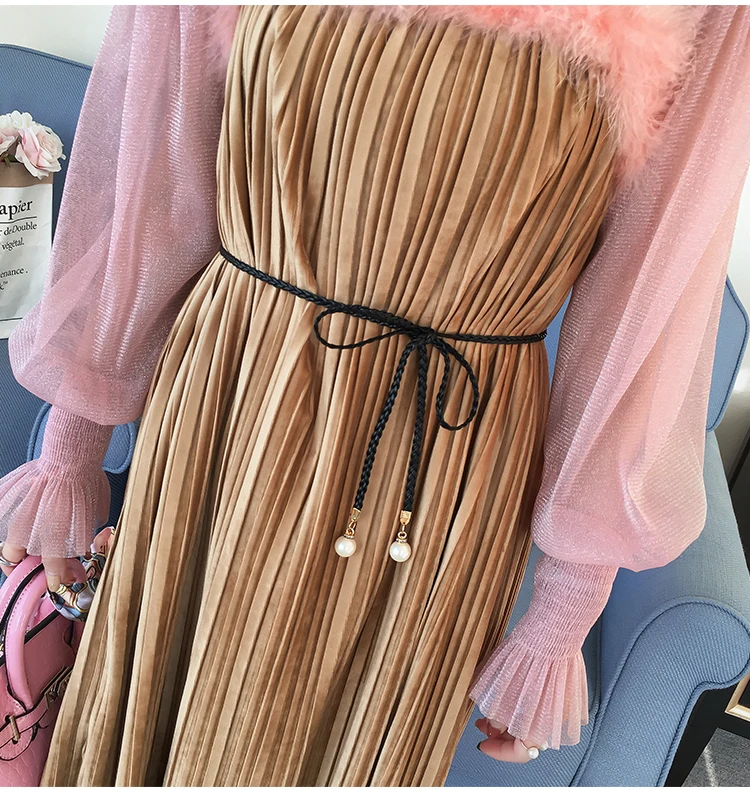 9188 новая весенняя бархатная юбка для беременных комплект из двух предметов с поясом