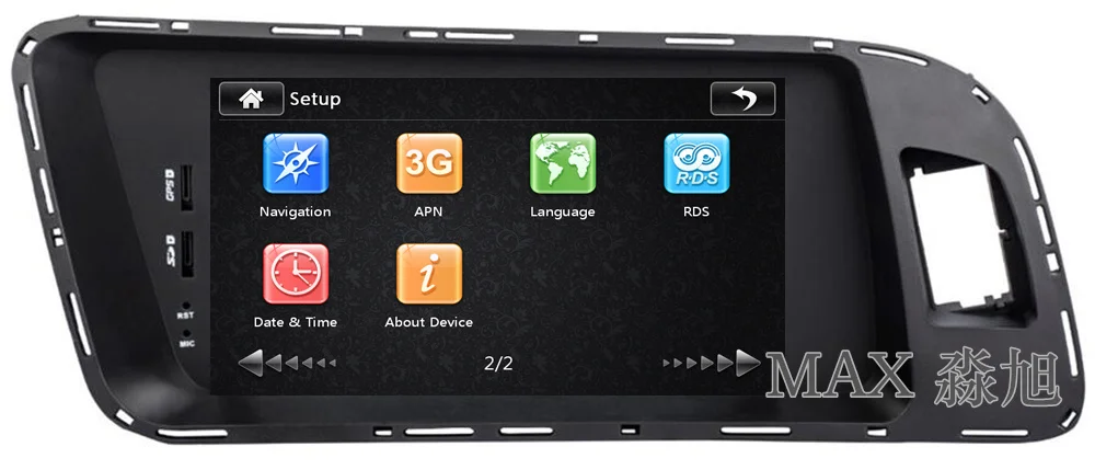 MAX автомобильный Радио gps навигационная система для Audi Q5 Bluetooth Вызов/Музыка бесплатные карты рулевое колесо управление