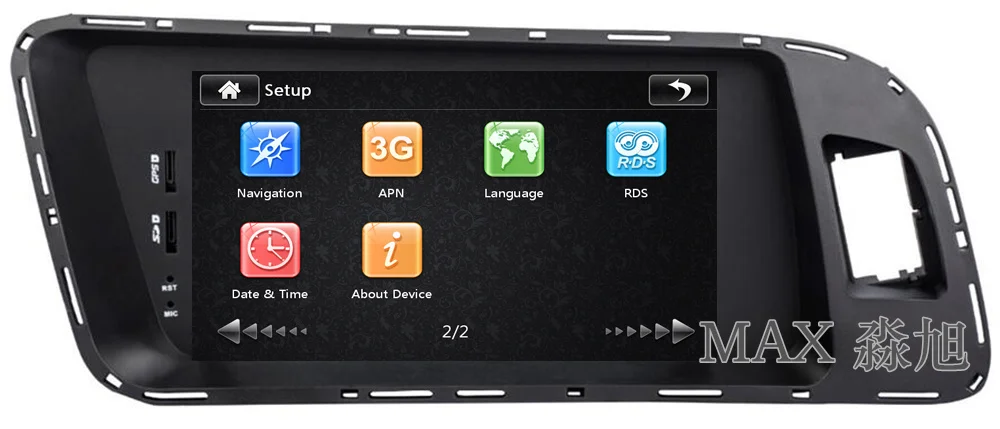 Cheap MAX Car Radio GPS Navigation System For Audi Q5 Bluetooth Call/Music Free Maps Steering Wheel Control 8