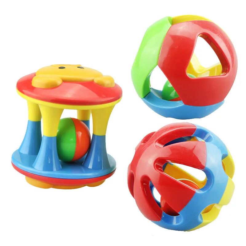 Buy 3pcs Baby Rattle Set Cute Cartoon Newborn Hand