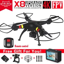 SYMA X8 X8A X8W FPV RC Drone With 4K Untra HD Camera 6-Axis RTF RC Helicopter Quadcopter fit H9R WIFI Camera VS SYMA X8G X8HG