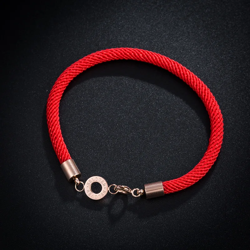 Браслеты Амулеты с красной нитью для женщин, стильный элегантный браслет для романтических влюбленных BR543