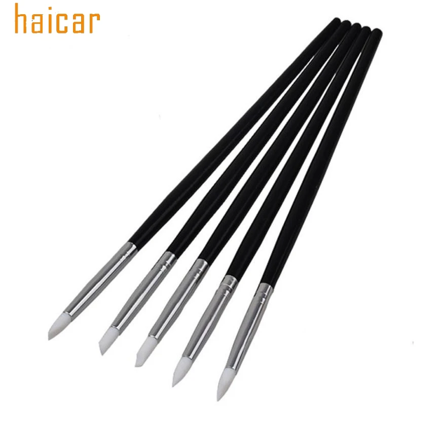 HAICAR Colorwomen 5 шт. хит продаж профессиональная Черная Кисть для дизайна ногтей