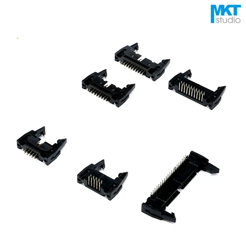 10 шт. 2 54 мм Шаг DC2 штекер IDC разъем ISP JTAG с крючком образец гудка 8P 10P 12P 14P 16P 18P 20P|connector