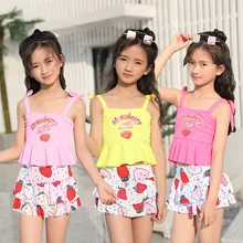 Купальники бикини из двух предметов, купальный костюм для маленьких девочек, Детский костюм для купания, костюмы Бикини для девочек, детский купальник; детский купальник Детские pige badedragt