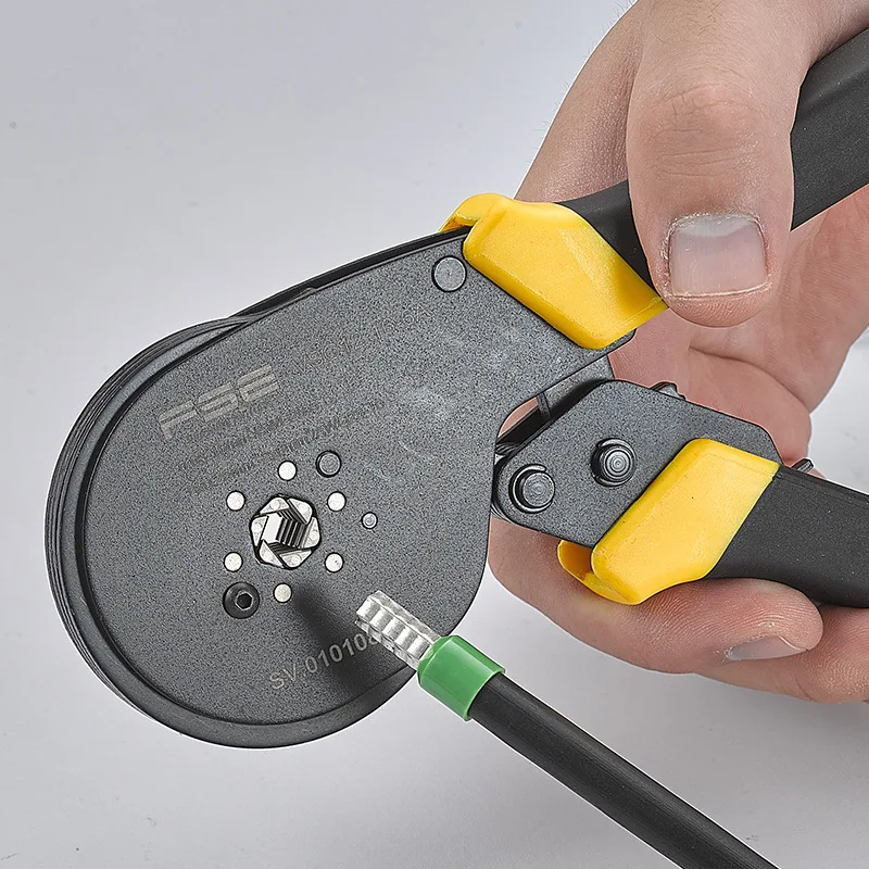 

1Pc VSC12 16-6 0.08-16mm^2 26-5AWG Adjustable Precise Crimp Pliers Tube Bootlace Terminal Crimping Hand Tool HSC12 16-6A