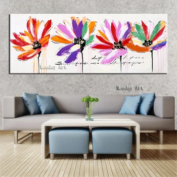 

Artist Handmade flower Oil Painting on Canvas big size 100 Handpainted tree flower Oil Painting wall art picture home decoration