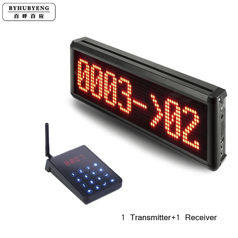 BYHUBYENG Simple Wireless Queuing System 1 Keyboard and 1 Receiver