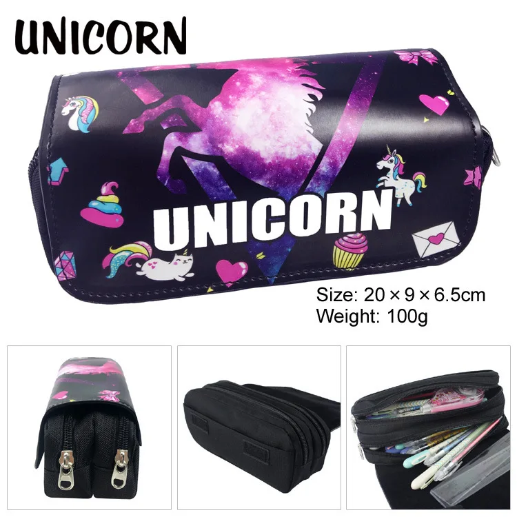 Аниме Покемон Go Poke Ball Rainbow Unicorn детей подростков джинсовый Пенал Box Ручка сумки Косметика для макияжа изменить кошелек сумка