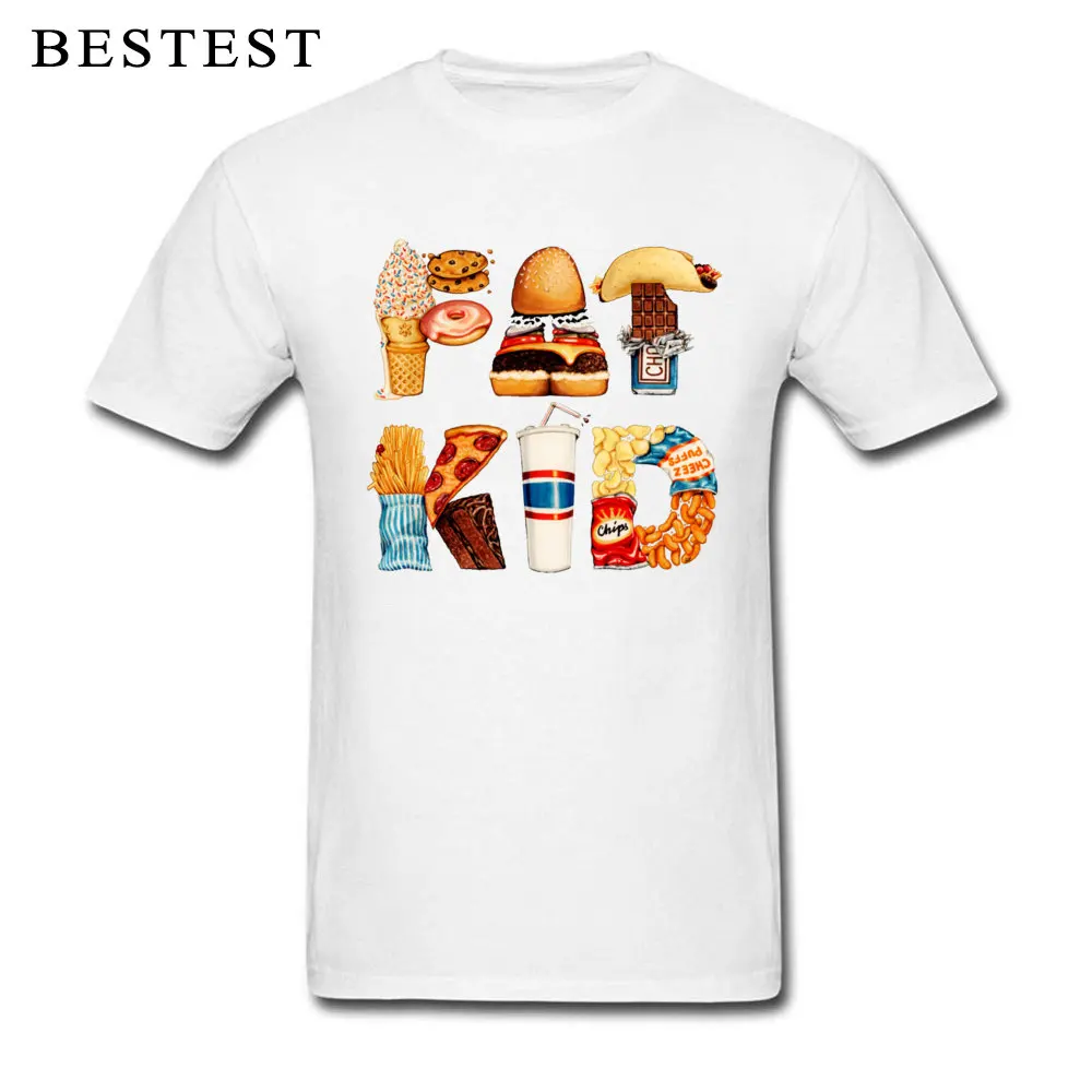 Normal FAT KID 5354 Tops Shirts for Boys Hot Sale Mother Day Round Collar Cotton Fabric Short Sleeve T Shirts Printed T-shirts FAT KID 5354 white