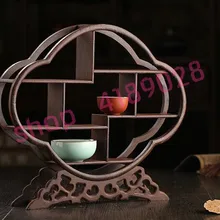 Твердой древесины куриное крыло дерево, яблони форма цветка курьеза полки, орнамент маятник стойке