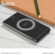 HOCO Portable 8000MAH Universal Wireless Mobile Phone Charger QI Standard External Battery Power Bank USB Charger Power Charger