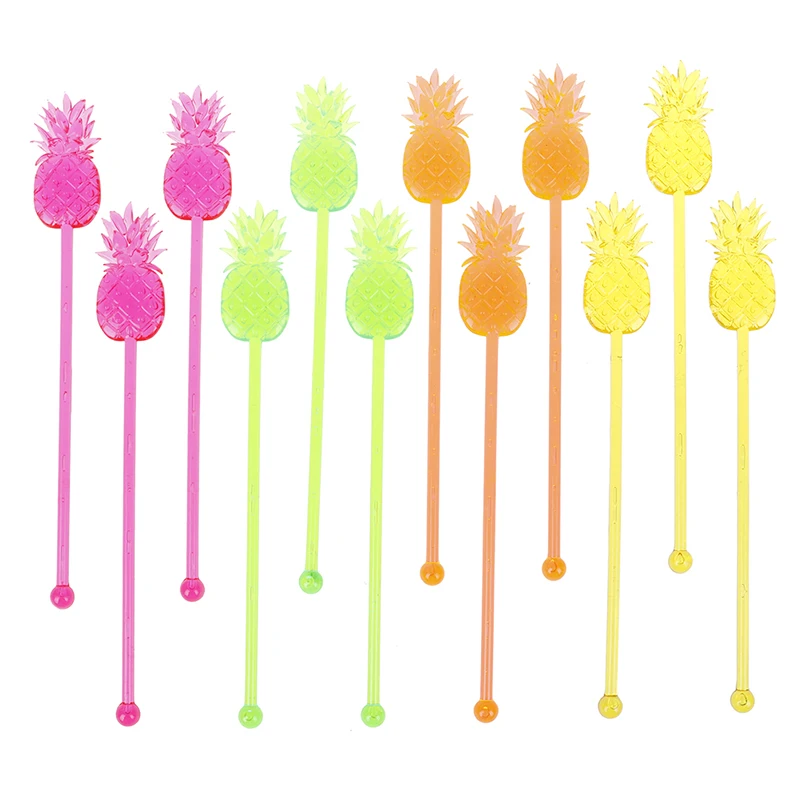 12pcs/lot Coffee Wine Muddler Puddler Barware Pineapple Cocktail Swizzle Sticks Stirrer Bar Tools Products | Дом и сад