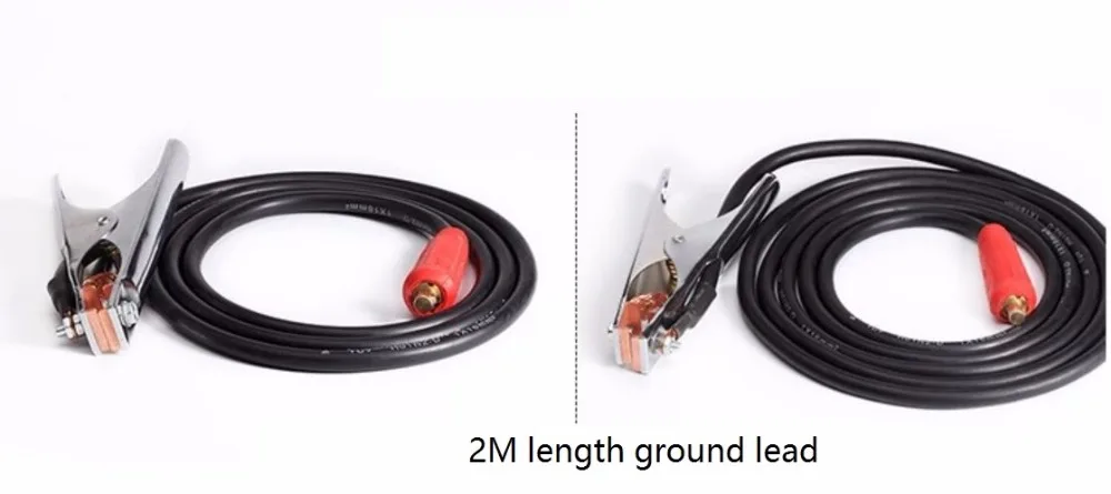 

Leadset Professional Welding Cable Assembly 200A Ground Clamp 2M 16sqmm Copper Cable DKJ10-25 Connector Plug Socket