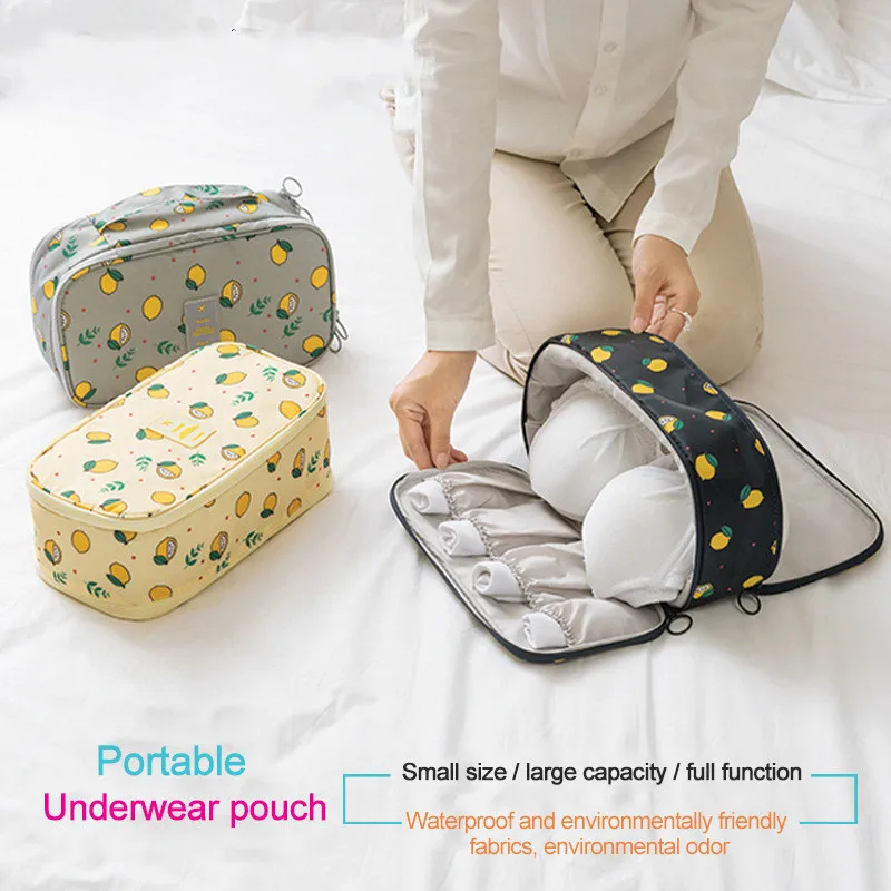 

Large-capacity travel Bras Socks storage bag 9 Colors Travel Organizer for Bra Underwear Portable Oxford Waterproof Storage Bag