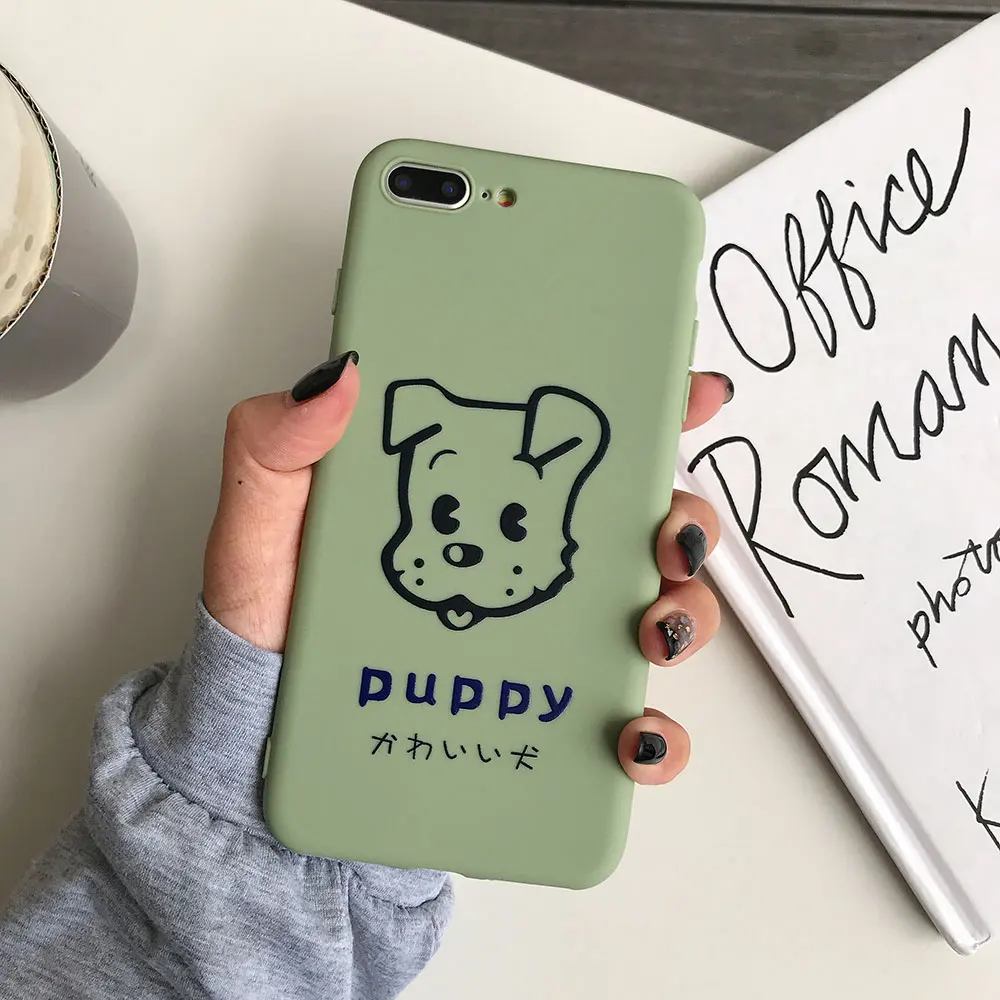 KISSCASE Dog Fashion Cases For iPhone X 6 6S 7 8 Plus 5S SE 5 Cute Cartoon Phone XS XR MAX Soft TPU Cover |