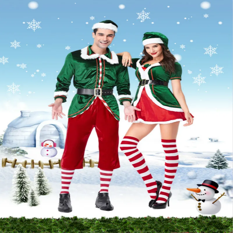 Premium Classic Santa Claus Christmas Fancy Dress Halloween Deluxe Adult Costume