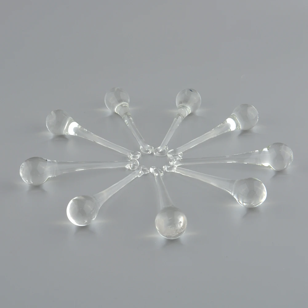 10PCS Chandelier Light Hanging Rain Drop Pendant Parts Clear Crystal Prisms Home Decor Kitchen Bedroom curtain Decor