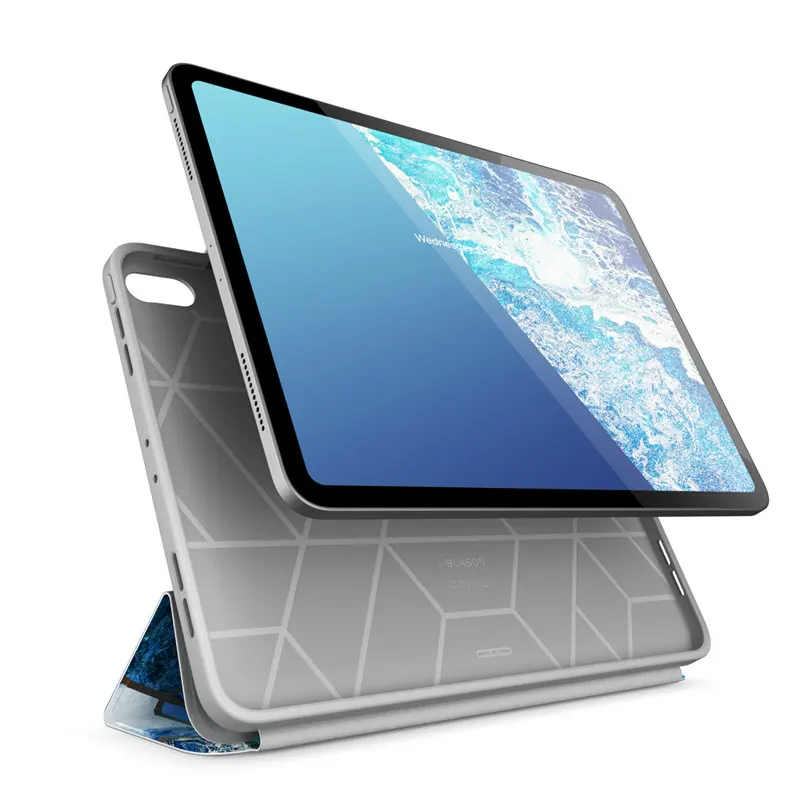 Для iPad Pro 11 чехол (2018) i Blason Cosmo полный корпус тройного сложения подставка мраморный
