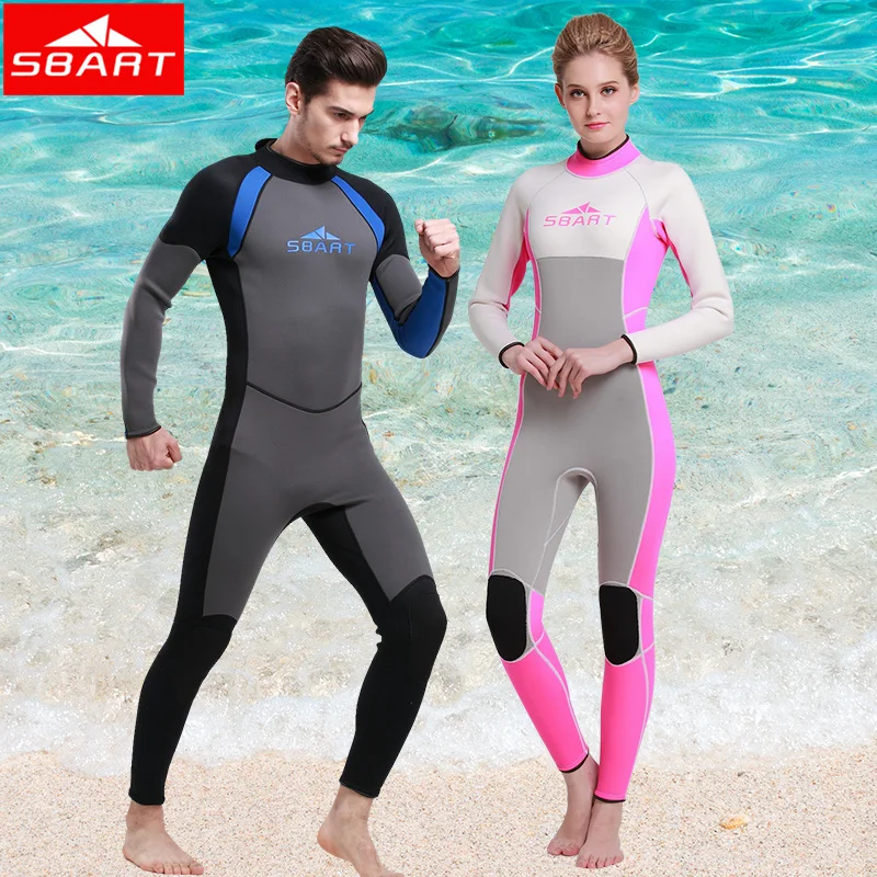 

2017 SBART New Wetsuit Men Women Neoprene Surfing Wetsuits 3MM Scuba Diving Suit Long Sleeve Full Wet Suit Traje Neopreno P1015