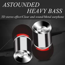 Hot Sale high quality Earphone 3 5mm Metal headset In Ear Earbuds For Cellphone MP3 MP4