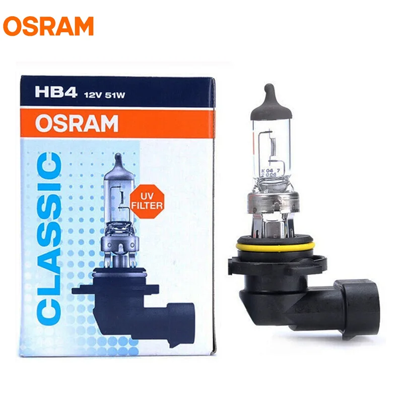 OSRAM HB4 9006 12V 51W 3200K P22d Оригинальная Автомобильная галогенная лампа OEM Стандартная автомобильная лампа для Chevrolet Mazda BMW 1X