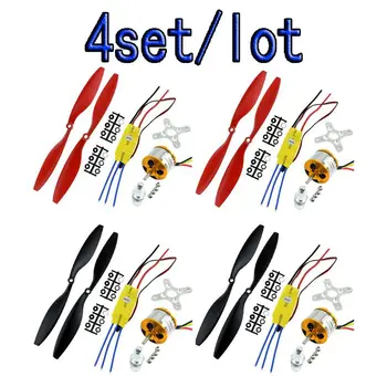 

4set/lot RC Quadcopter Part Kits A2212 Brushless Motor 30a ESC + 1045 Quadcopter Propeller(1pair) +1000KV Outrunner Motor
