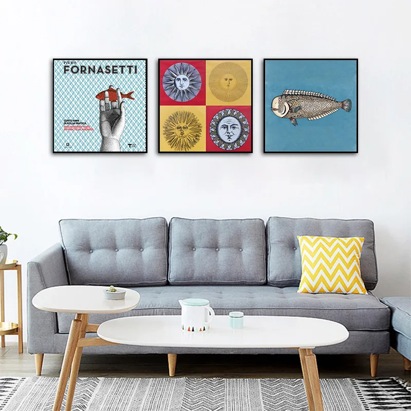 

Fornasetti Posters and Prints Canvas Painting Flowers Wall Art Pictures Paintings for Living Room Decor Lil Peep